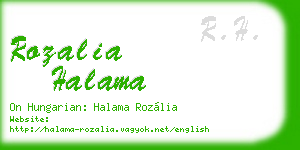rozalia halama business card